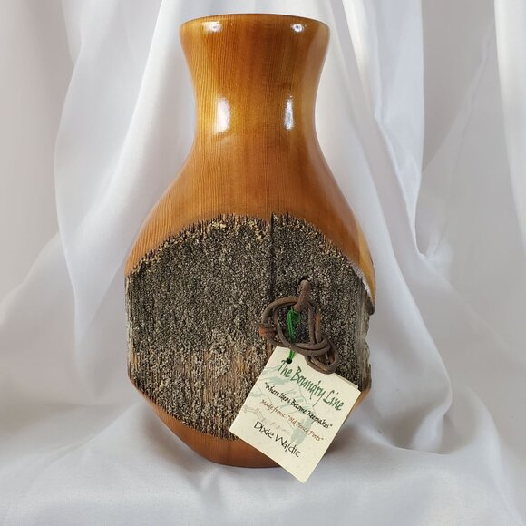 Boundry Line Rustic Handcrafted Wood Fence Post Vase 9" Dixie Wajdic, Montana - Picture 13 of 13